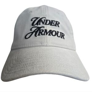 Under Armour White Corduroy  Cap Adjustable NWT